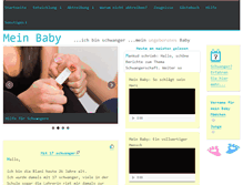 Tablet Screenshot of meinbaby.info